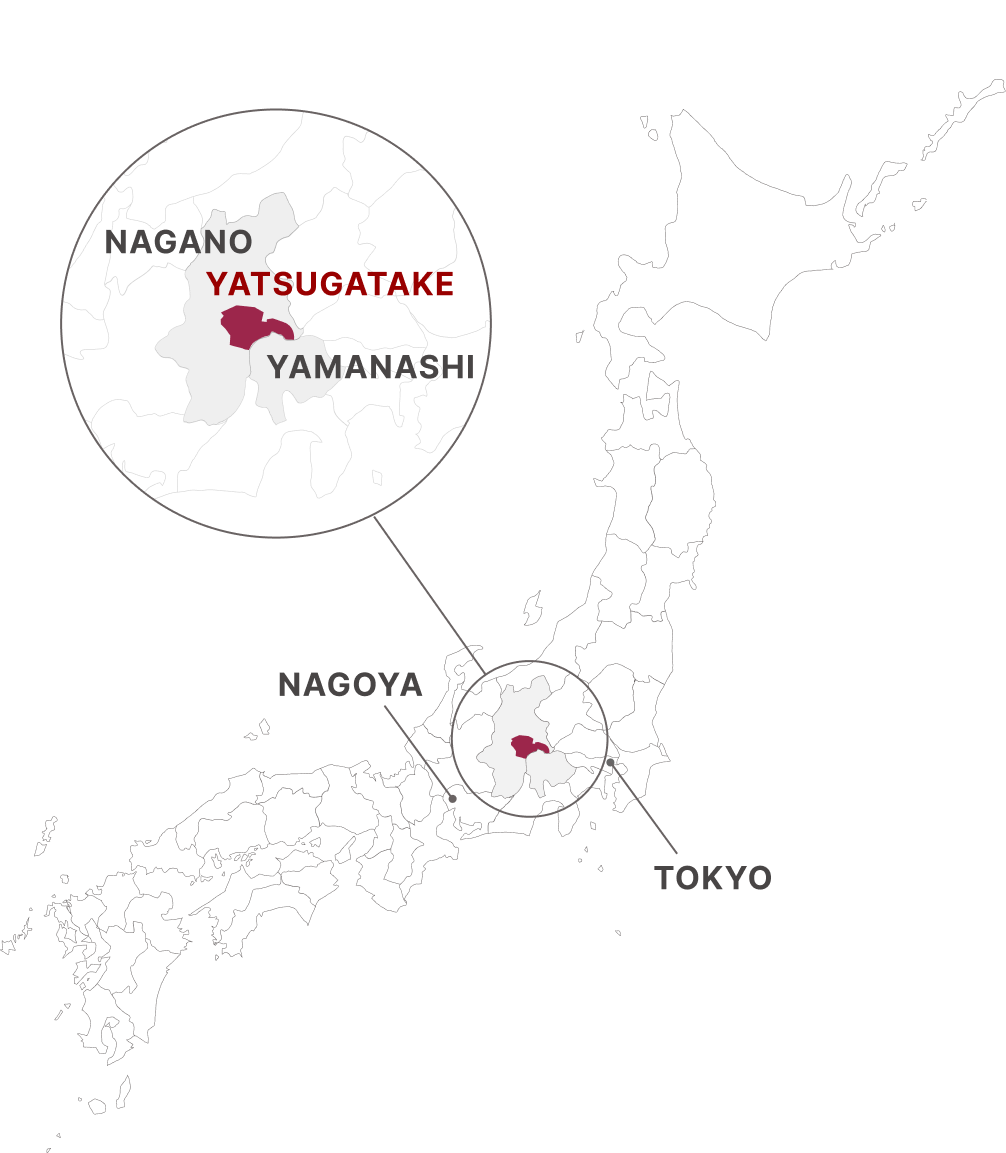 長野県八ヶ岳のMAP